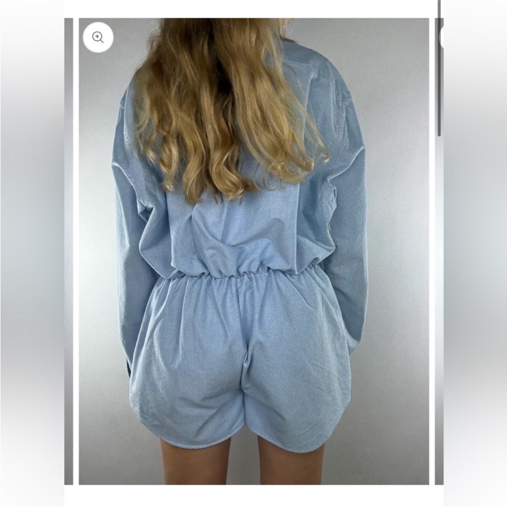Ralph Lauren Upcycled Light Blue Jumpsuit (from men's button down) - Picture 3 of 4